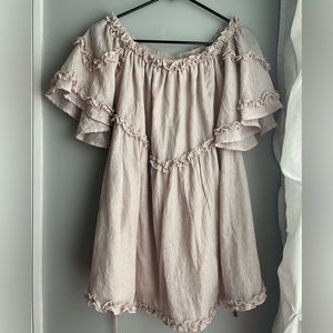 princess polly pink babydoll dress!!